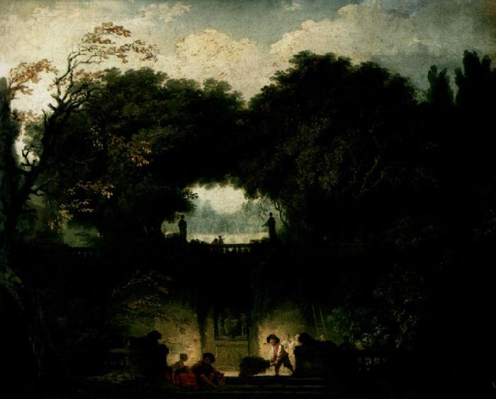 Jean Honore Fragonard Der Garten der Villa d'Este oil painting image